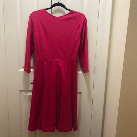 Eliza J Size 6 Fuchsia Dress - Picture 2 of 3